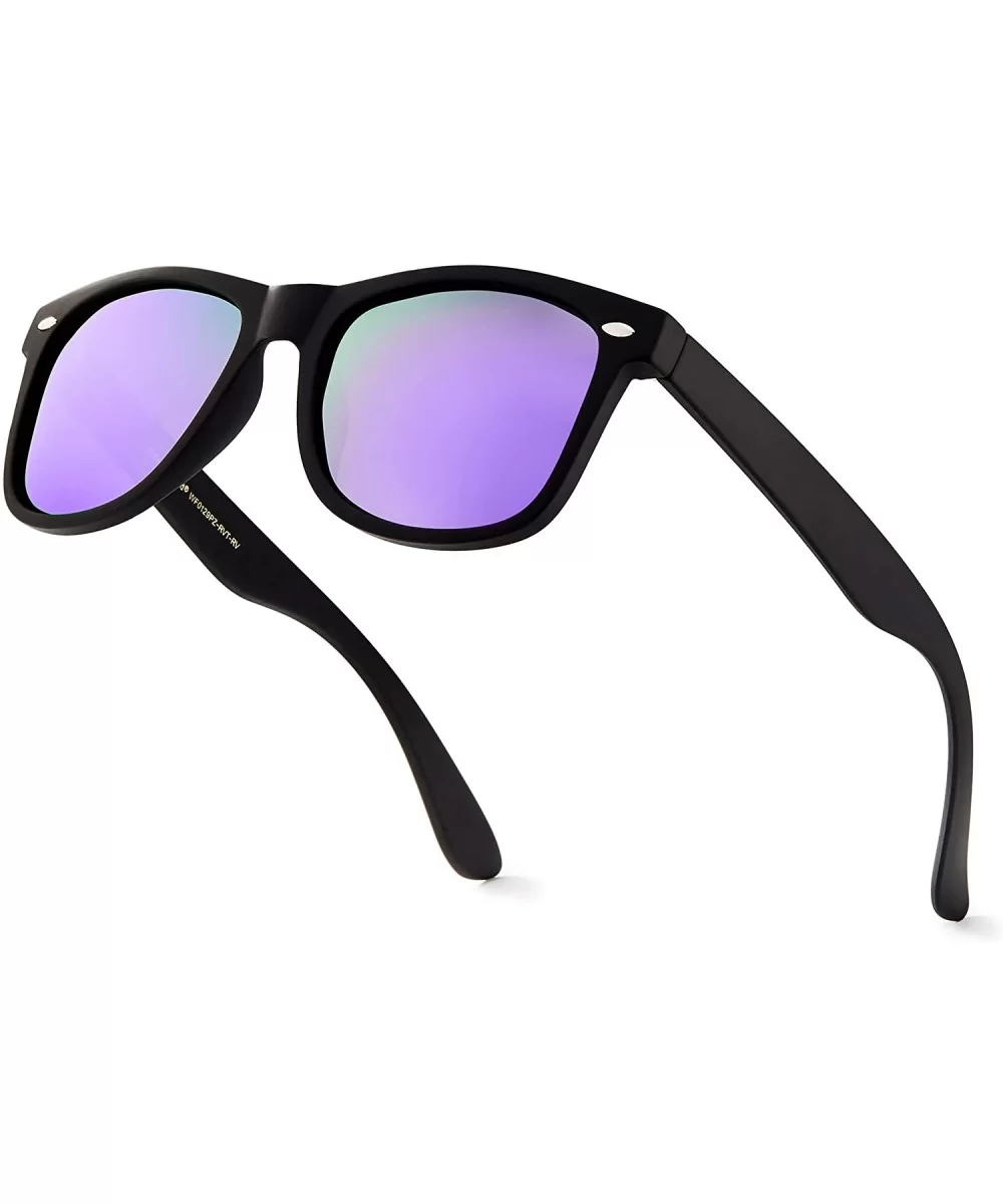 Classic Polarized Sunglasses - Matte Black - Revo Purple - CG1960SOC24 $9.09 Rectangular