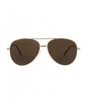 Heat Wave Bifocal Aviator Reading Sunglasses- Gold- 56 mm + 1.5 - CE19652YZNC $25.15 Aviator