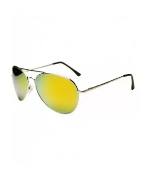 CLEARANCE!!! AV99 Aviator Sunglasses - Silver Fire - CO11JFE90T1 $6.29 Sport