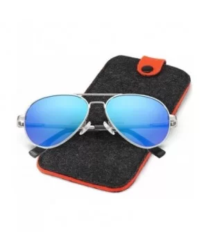 Aviator Sunglasses For Men/Women Polarized UV protection With 58mm Lens - Lightweight - C9194RD44MC $8.21 Oval