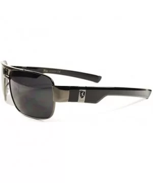 Upscale Stylish Modern High-End Mens Womens Rectangle Sunglasses - Gunmetal - CW18XMOCKR4 $8.56 Rectangular