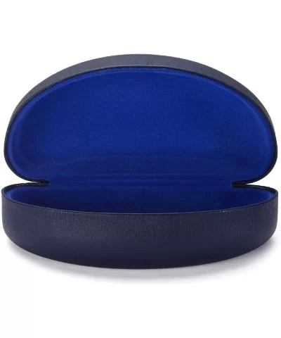 Sunglasses Case - Large Size - Fits Most Big Glasses and Sunglasses - Navy Blue - CX12N8TFFZ4 $5.46 Oversized