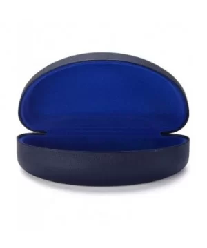 Sunglasses Case - Large Size - Fits Most Big Glasses and Sunglasses - Navy Blue - CX12N8TFFZ4 $5.46 Oversized