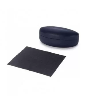 Sunglasses Case - Large Size - Fits Most Big Glasses and Sunglasses - Navy Blue - CX12N8TFFZ4 $5.46 Oversized