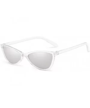 Unisex Sunglasses Retro Black Drive Holiday Oval Non-Polarized UV400 - Silver - C818R5USGZG $7.40 Oval