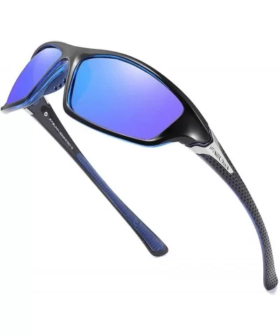 Sports Polarized Sunglasses For Men Cycling Driving Fishing 100% UV Protection - CH18YKTQW8T $17.56 Round