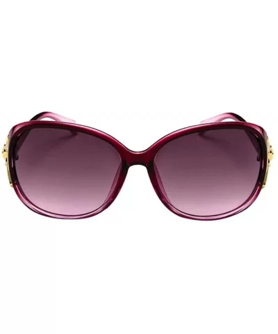 Vintage Sunglasses for Women Men Classic Retro Designer Style Eyewear Casual UV400 Sunglasses - Purple - CA190EAWSNE $5.74 Sq...