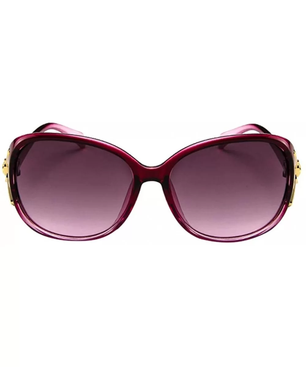 Vintage Sunglasses for Women Men Classic Retro Designer Style Eyewear Casual UV400 Sunglasses - Purple - CA190EAWSNE $5.74 Sq...