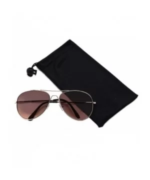 Metal Classic Aviator Color Lens Sunglasses Small Size P2480 - Gold-brown Lens - CI11BJQMI7T $10.56 Aviator