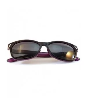 Women's Retro Polarized Cat-Eye Sunglasses - Designer Classic Style P005 - Black Purple/ Black Smoke - C41850IK7Q4 $8.46 Wayf...