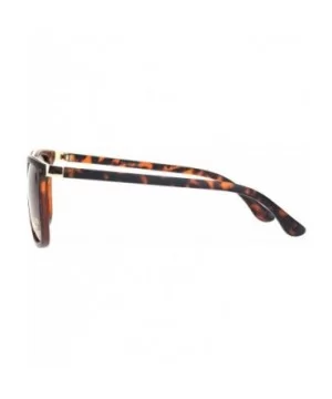 Polarized Mens Luxury Designer Rectangular Fashion Sunglasses - Tortoise Gold Brown - CF18NDNA6ZO $6.68 Rectangular