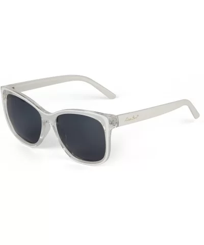 designer vintage retro Oversized polarized women's cat eye sunglasses Lsp6201 - White - CB120YRCRPL $27.46 Cat Eye