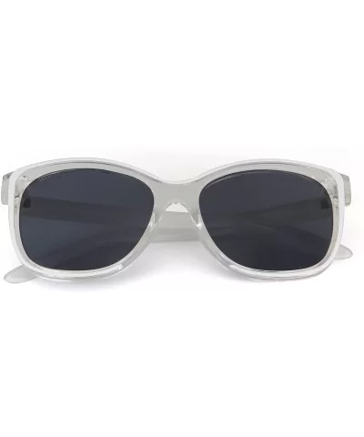 designer vintage retro Oversized polarized women's cat eye sunglasses Lsp6201 - White - CB120YRCRPL $27.46 Cat Eye