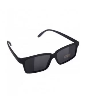 Fashion Rear View Spy Sunglasses Black Eyewear - CU11PI0BMDN $4.90 Rectangular