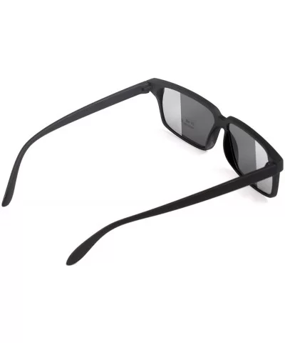 Fashion Rear View Spy Sunglasses Black Eyewear - CU11PI0BMDN $4.90 Rectangular