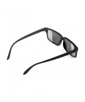 Fashion Rear View Spy Sunglasses Black Eyewear - CU11PI0BMDN $4.90 Rectangular