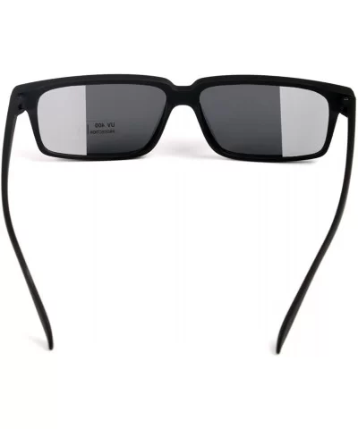 Fashion Rear View Spy Sunglasses Black Eyewear - CU11PI0BMDN $4.90 Rectangular