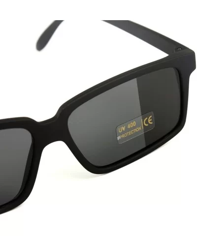 Fashion Rear View Spy Sunglasses Black Eyewear - CU11PI0BMDN $4.90 Rectangular