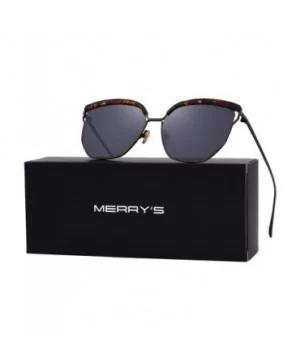 Women Sunglasses Oversized Cat Eye Sunglasses for Women Mirrored Lenses S6278 - Bronze&black - C418C7WYRYO $11.39 Oversized