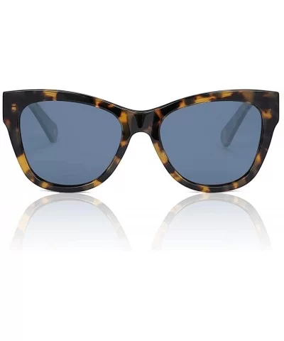 Sunglasses for Women Men - Acetate Polarized Sunglasses Butterfly Designer Style - Tortoise Frame/Blue Lens - CN1966RKORC $16...