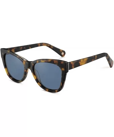 Sunglasses for Women Men - Acetate Polarized Sunglasses Butterfly Designer Style - Tortoise Frame/Blue Lens - CN1966RKORC $16...