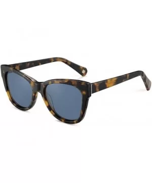 Sunglasses for Women Men - Acetate Polarized Sunglasses Butterfly Designer Style - Tortoise Frame/Blue Lens - CN1966RKORC $16...