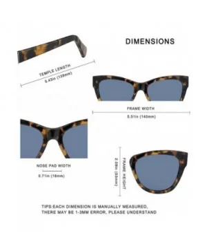 Sunglasses for Women Men - Acetate Polarized Sunglasses Butterfly Designer Style - Tortoise Frame/Blue Lens - CN1966RKORC $16...