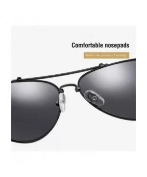 Unisex Aviator Polarized Sunglasses for Men Women UV400 Protection 8061 - Red - C3195UMR0IZ $6.67 Aviator