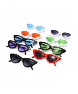 Goggles Sunglasses Fashion Vintage Plastic - H - C0197X82KA6 $4.16 Cat Eye