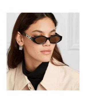 Fashion Leopard Decorative Sunglasses Cat Eye Sunglasses - C3 Bright Black Tea - CY199CKNOKK $17.67 Cat Eye