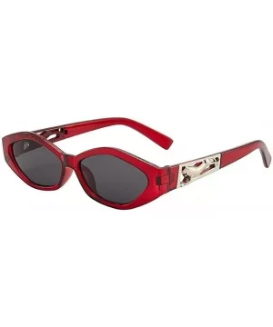 Fashion Leopard Decorative Sunglasses Cat Eye Sunglasses - C3 Bright Black Tea - CY199CKNOKK $17.67 Cat Eye