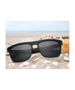 Classic Polarized Sunglasses for Men Women Retro 100% UV Protection Driving Sun Glasses D731 - Black/Black - C918H85Z3ZN $12....