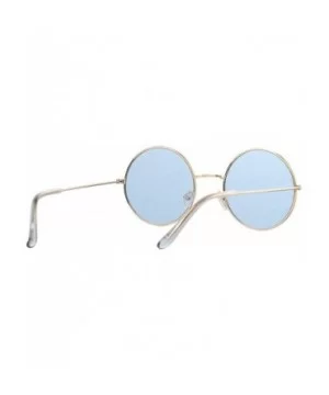 Women Round Sunglasses Fashion Vintage Metal Frame Ocean Sun Glasses Shade Oval Female Eyewear - CN198ZTO88X $27.01 Goggle