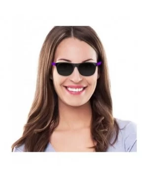 Retro Neon Colorful Arm Sunglasses for Adults Kids Party Favors - 12 Pack - Purple - C411FOR8D3R $9.81 Square