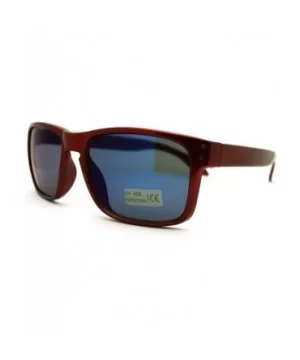 Square Rectangular Sunglasses Mens Classic Fashion Multicolor Revo Lens - Red - CL11EAY10LB $7.81 Rectangular