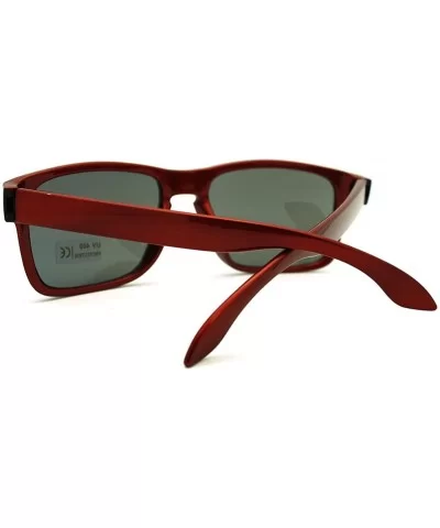 Square Rectangular Sunglasses Mens Classic Fashion Multicolor Revo Lens - Red - CL11EAY10LB $7.81 Rectangular