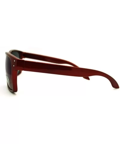 Square Rectangular Sunglasses Mens Classic Fashion Multicolor Revo Lens - Red - CL11EAY10LB $7.81 Rectangular