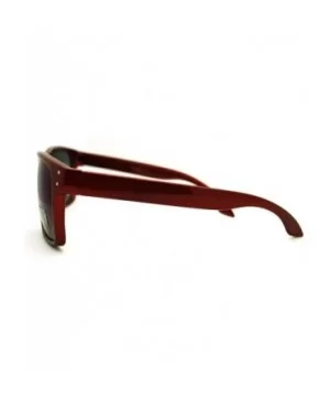 Square Rectangular Sunglasses Mens Classic Fashion Multicolor Revo Lens - Red - CL11EAY10LB $7.81 Rectangular