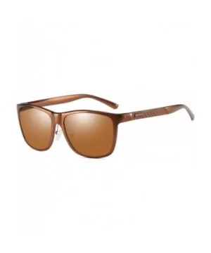 Classic Polarized Sunglasses Mens Great Design TAC Lenses B2426 - Brown/Brown - CY18DULTKU6 $8.17 Rectangular