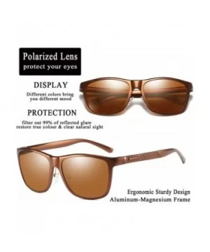 Classic Polarized Sunglasses Mens Great Design TAC Lenses B2426 - Brown/Brown - CY18DULTKU6 $8.17 Rectangular