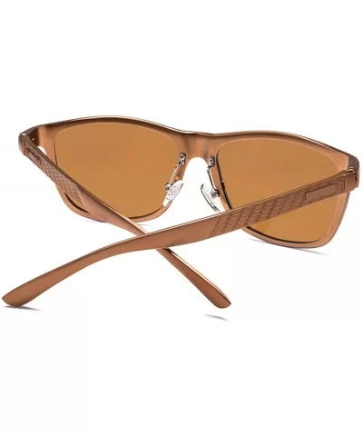 Classic Polarized Sunglasses Mens Great Design TAC Lenses B2426 - Brown/Brown - CY18DULTKU6 $8.17 Rectangular