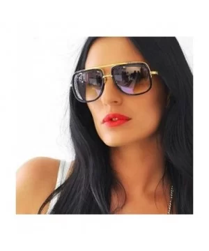 Women Men Fashion Quadrate Metal Frame Brand Classic Sun6132f - CG18RT8W40D $9.77 Sport