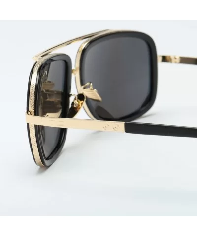 Women Men Fashion Quadrate Metal Frame Brand Classic Sun6132f - CG18RT8W40D $9.77 Sport