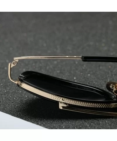 Women Men Fashion Quadrate Metal Frame Brand Classic Sun6132f - CG18RT8W40D $9.77 Sport