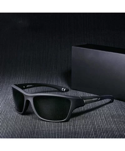 20/20 Brand Classic Men Sunglasses Polarized Square Male C02 MatteBlack Smoke - C02 Matteblack Smoke - CY18Y5X6KUQ $9.53 Square