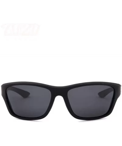 20/20 Brand Classic Men Sunglasses Polarized Square Male C02 MatteBlack Smoke - C02 Matteblack Smoke - CY18Y5X6KUQ $9.53 Square