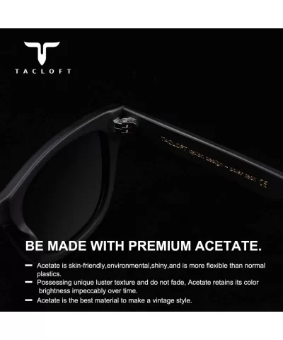 Acetate Sunglasses polarized women black sunglasses wayfarer classic UV Protection durable mens sunglasses 2020 - C718QQQDC7T...