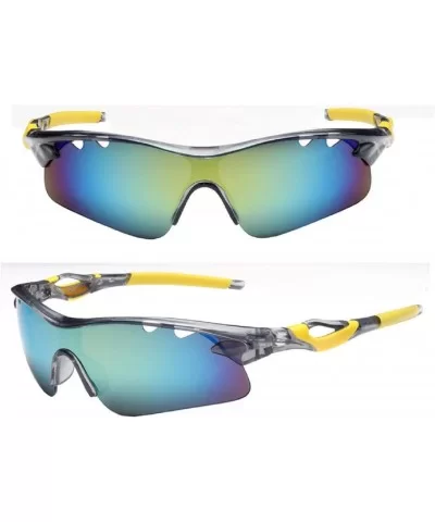 Protection Polarized Sunglasses Baseball - YE - CG18R4SXZH3 $7.73 Sport