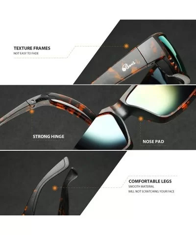 Polarized Sports Sunglasses for Men WomenTR 90 Square Frame Glasses Flexible and Durable Sun Glasses - C818WTDYQ9G $13.75 Ove...