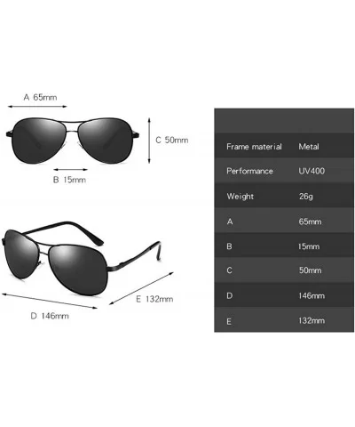 2020 Classic Pilot Polarized Sunglasses Men Women Fashion Metal Aviation Sun Glasses Driving Sunglass UV400 - C9 - CW197A33OD...